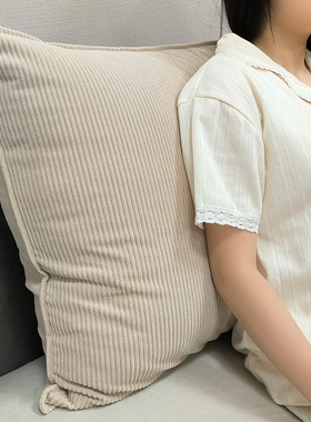 2026新款灯芯绒长方形沙发靠枕抱枕枕头大号床靠垫客厅靠背套罩60