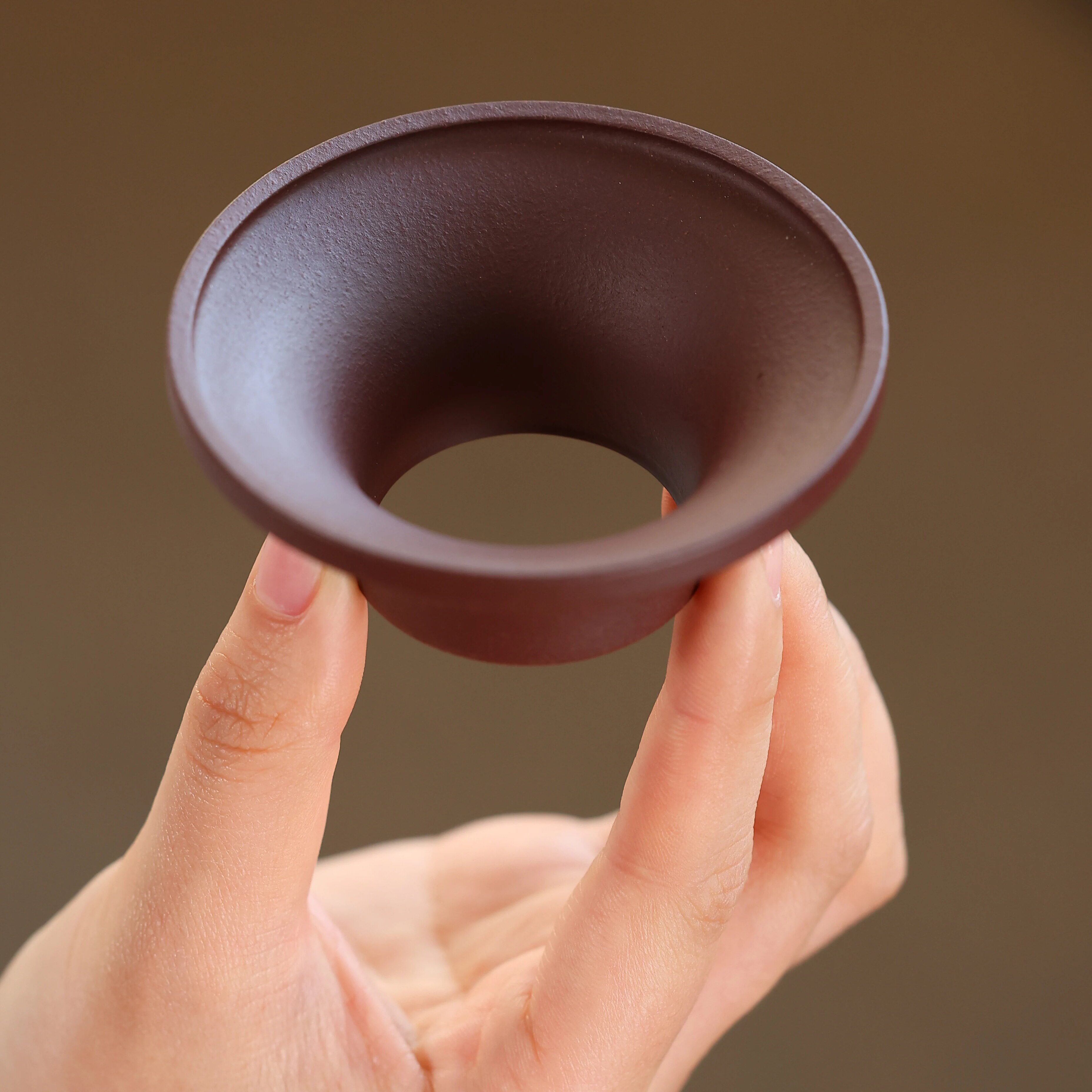 宜兴原矿紫砂手工小口投茶器