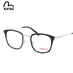 日本福神EVISU惠美寿 1098板材+金属全框方形男女款近视休闲眼镜