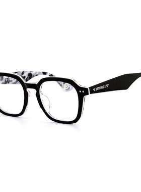 BAPE猿人头BA 13096全框板材方形小框男女款简约风潮牌近视眼镜框