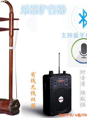 小蜜蜂二胡扩音器二胡笛子扩音机教师扩音器无线大功率多功能音响