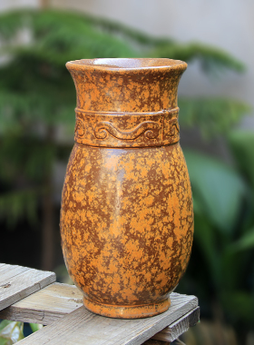柴烧复古釉色花瓶可水培