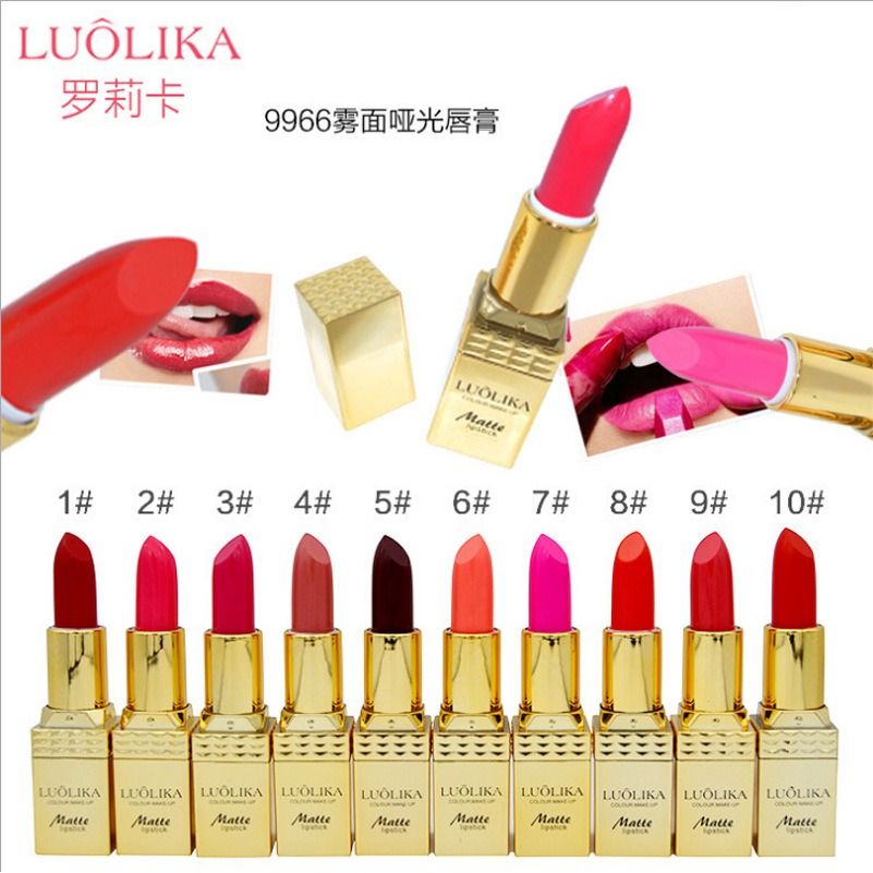LUOLIKA罗莉卡雾面哑光口红润唇膏持久滋润保湿防水不易脱色防汗图片