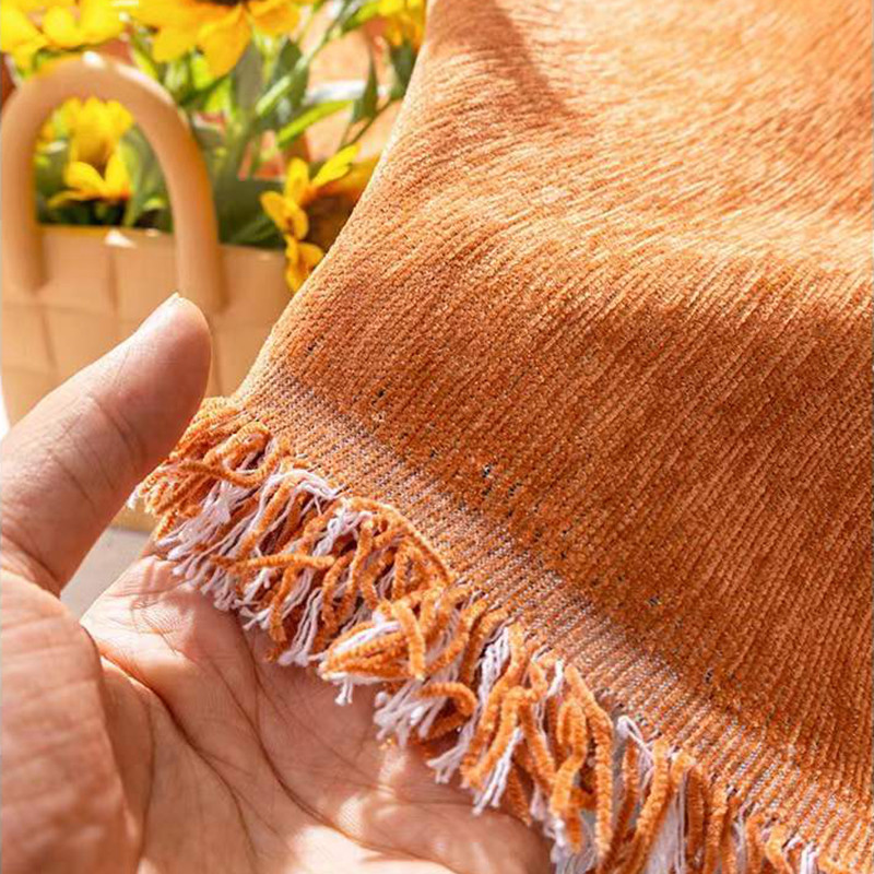 북유럽 단순 일반 셔닐 실 모조 고양이 스크래치 모든 항목을 포함하는 확장 소파 커버 방진 커버 침대 끝 장식 담요