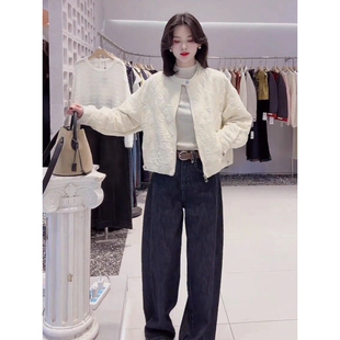 菱格漂亮夹棉外套女早春新款2026流行爆款好看休闲薄棉衣夹克上衣