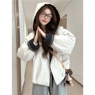 休闲夹棉短外套女2026早春新款漂亮减龄冲锋衣夹克小个子二棉上衣