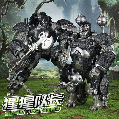 变形玩具擎天之圣超能勇士双形态猩猩队长儿童礼物KO放大SS106