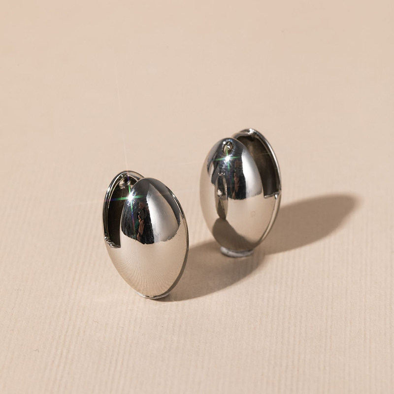 WEARRING椭圆立体耳环