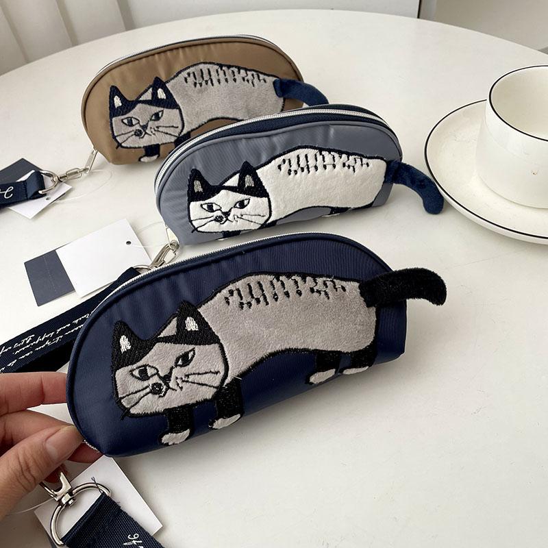 日本可爱猫咪太阳镜袋旅行便携