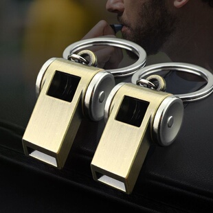 创意口哨钥匙扣挂件户外救生工具钥匙运动会比赛奖品裁判实用礼品