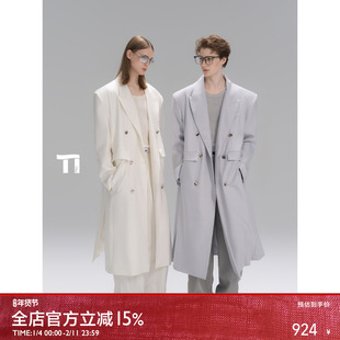 启世录TIWILLTANG“格律不羁”先锋编码廓形诗学量度剪裁静奢大衣