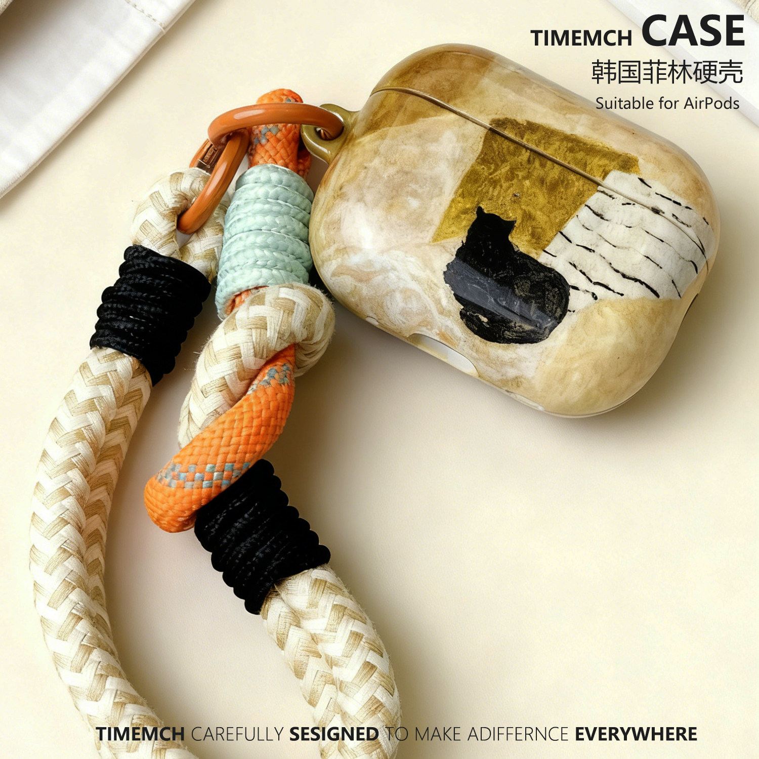 原创沙发上的猫适用airpodspro3保护套airpods4油