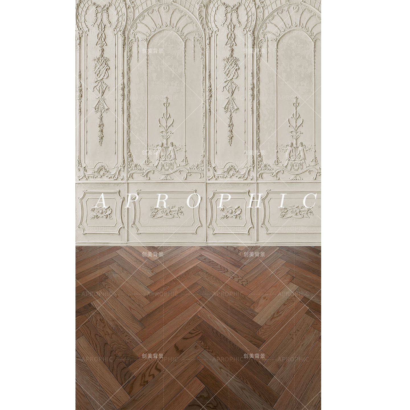 影楼婚纱写真白色浮雕背景墙影楼室内拍照背景纸杂志风拍照背景布