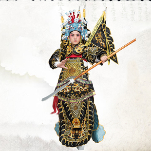 出租靠大靠京剧武生武将插旗刺绣穆桂英挂帅戏剧戏曲北京服装租赁