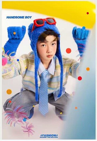 新款儿童摄影服装道具影楼写真艺术照潮童表演演出街舞嘻哈街拍