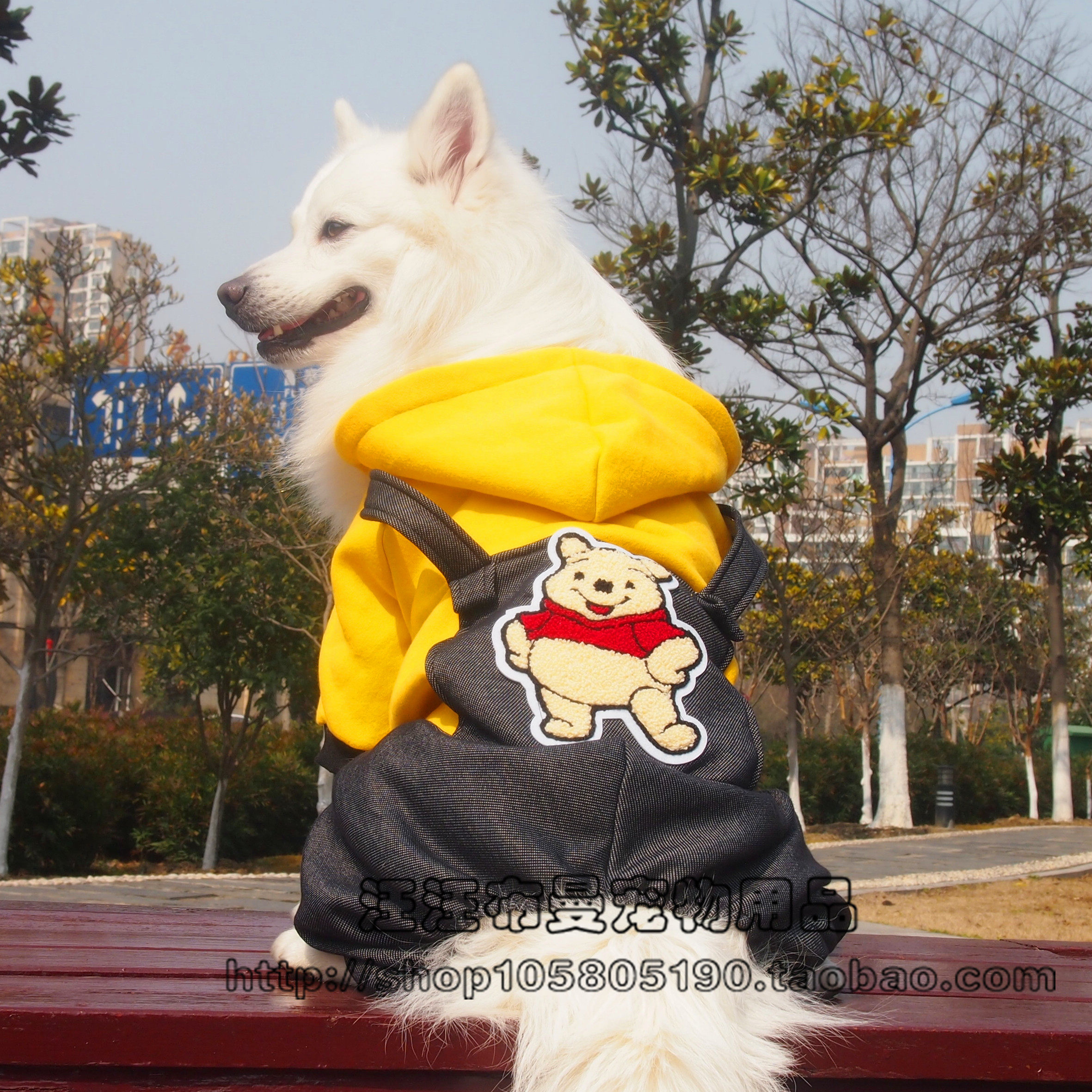 狗狗衣服中大型犬边牧金毛银狐宠物加绒加厚保暖防掉毛四脚衣冬款