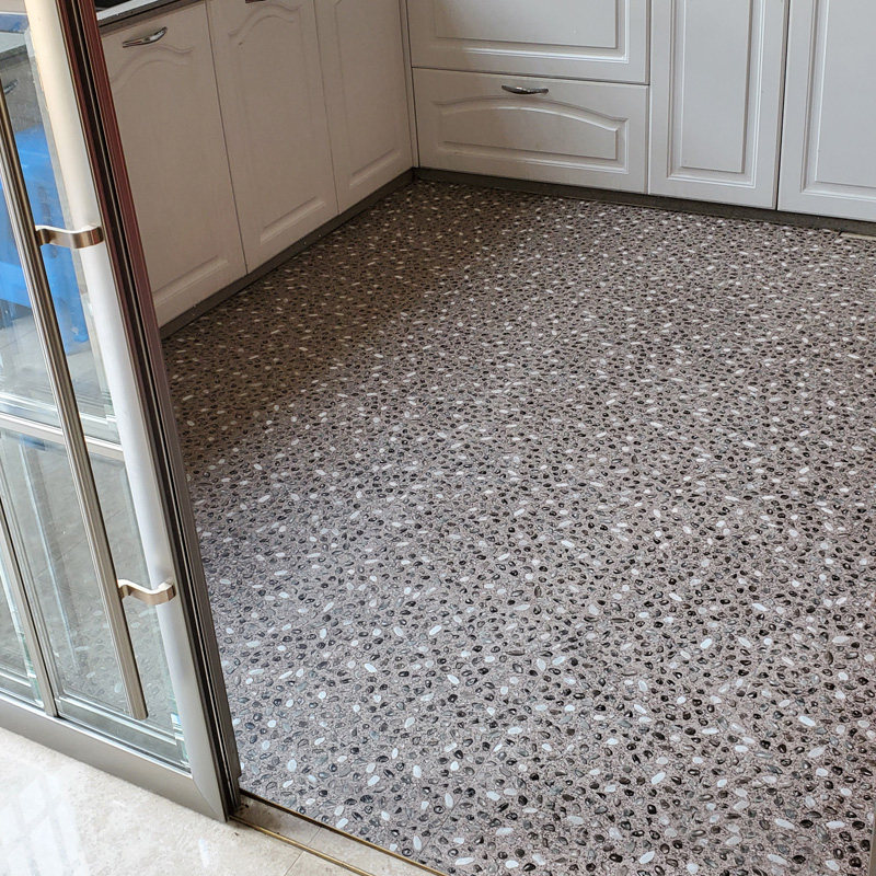 分期免息卫生间浴室淋浴间防水防滑改造地胶水磨石地贴pvc地板贴