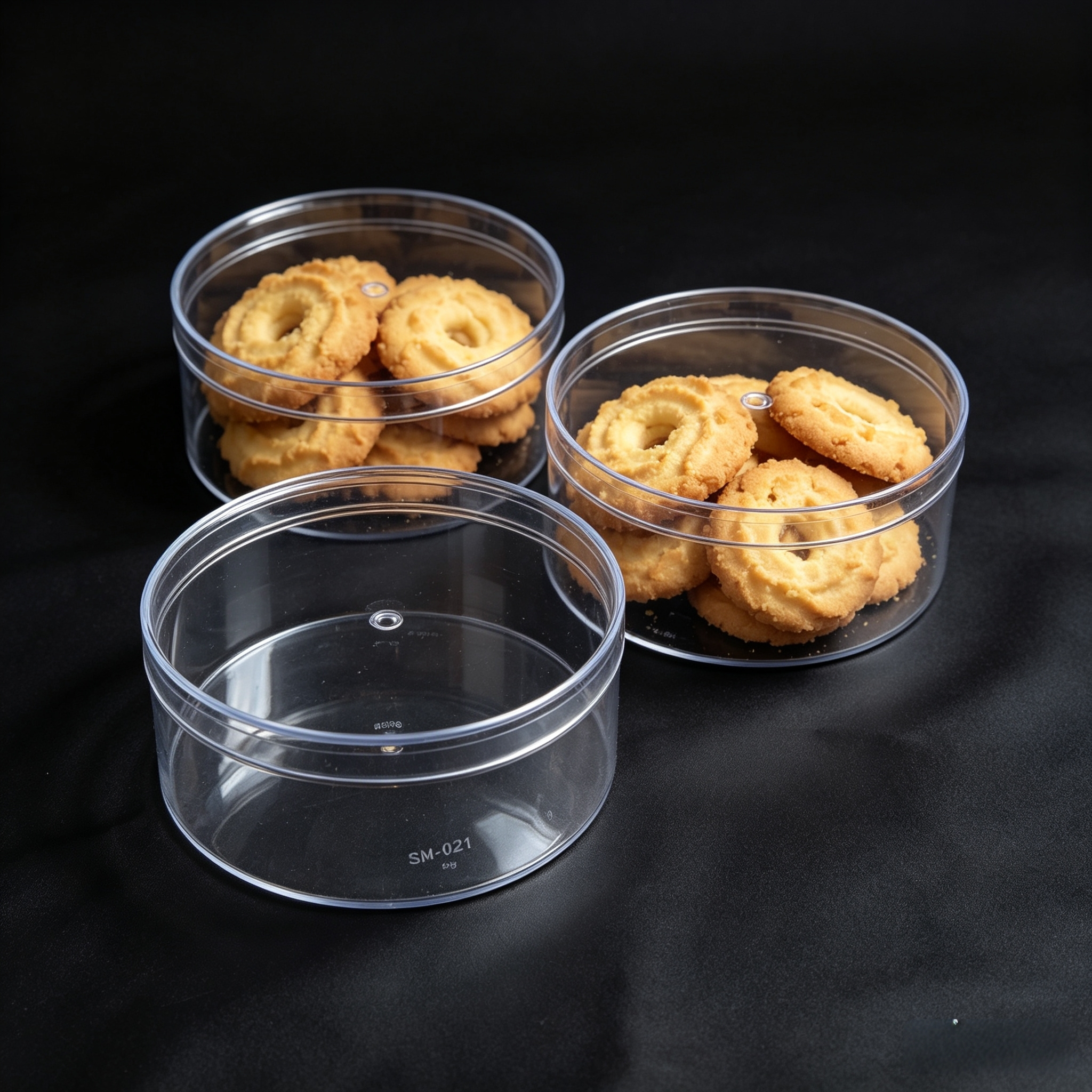 高透明圆形塑料盒食品级糖果包装礼盒包装烘焙蛋糕礼品盒玩具收纳