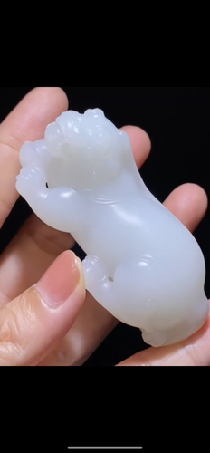 天然精品新疆和田籽料 貔貅 把件69×33×27mm正品证书二十年老店
