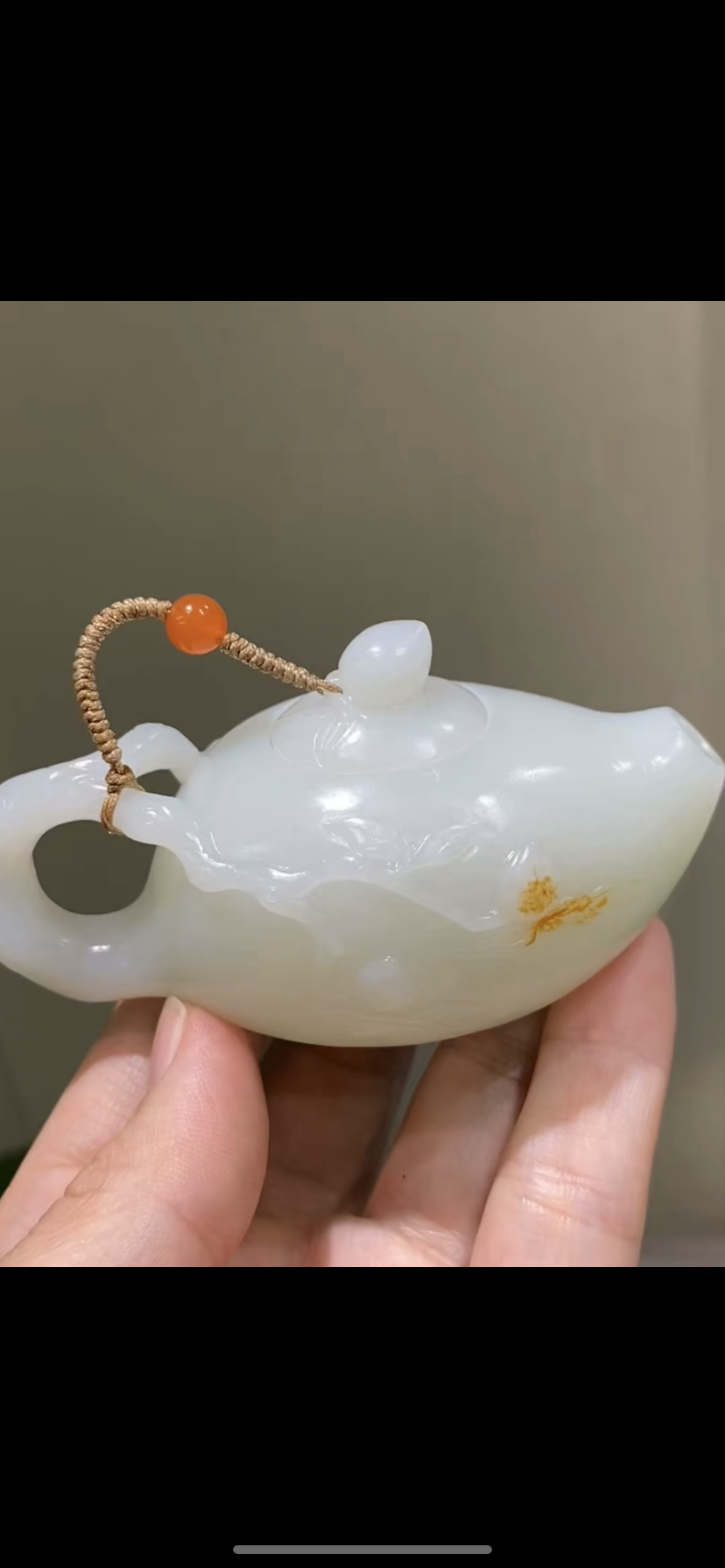 天然精品新疆和田玉籽料 把把壶 茶壶 正品带证书全检二十年老店