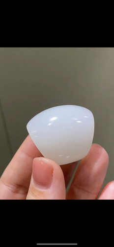 天然精品新疆和田玉籽料 霸气面包 扳指戒指 18mm 正品带证书老店