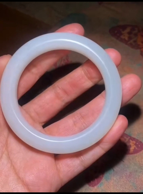 新疆和田玉籽料手镯 一级老熟 密度好 年糕料 性价比高 54圈口