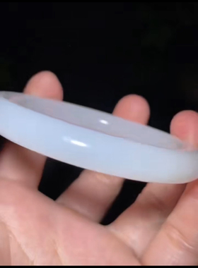 新疆和田玉籽料手镯 白度一级 玉质油润 内径54mm 性价比非常高