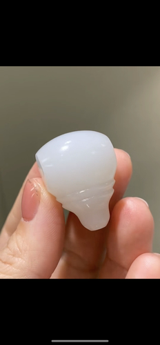 新疆籽料白玉大号三通项链佛头