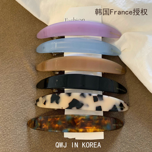 韩国France金色标弹簧夹马尾夹