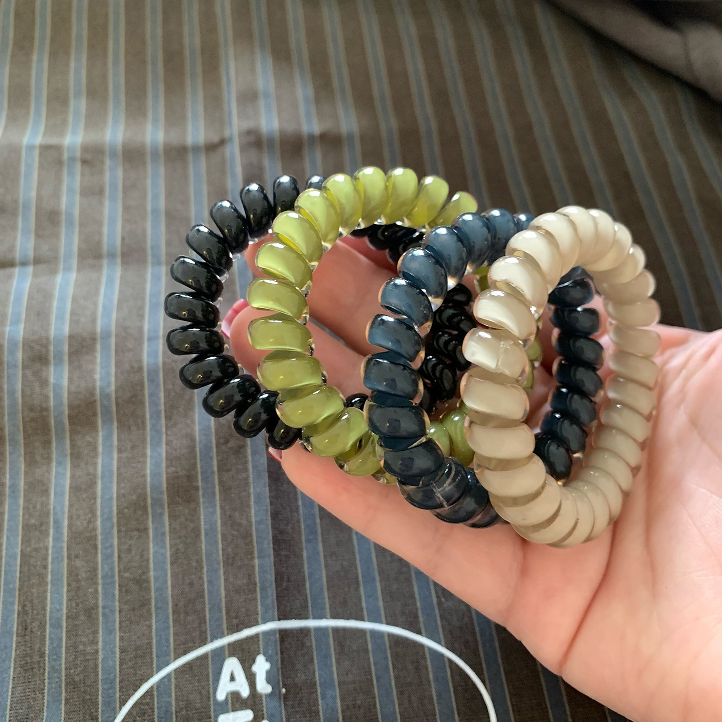 韩国果冻电话绳发圈基础打底皮筋