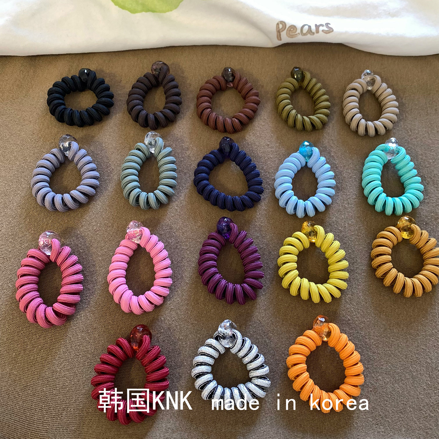 韩国进口KNK仿水晶扣电话绳发圈图片