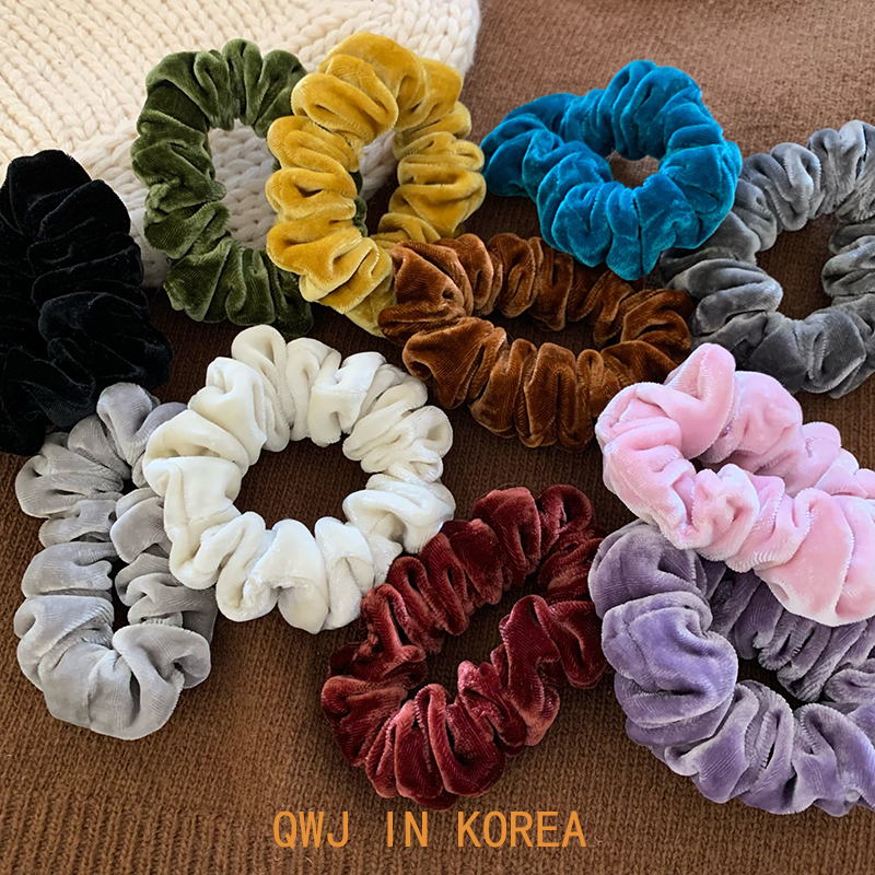 真丝丝绒韩国进口秋冬肠圈