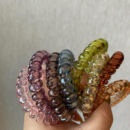 透明电话绳电话线发圈大弹力发绳