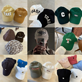 售完无补 韩国进口帽子明星同款 字母鸭舌帽遮阳帽棒球帽男女