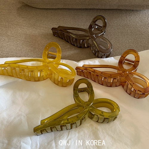 韩国进口大号蝴蝶结发抓鲨鱼夹