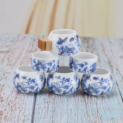 鸟食碗杯子瓷碗红子贝子靛颏