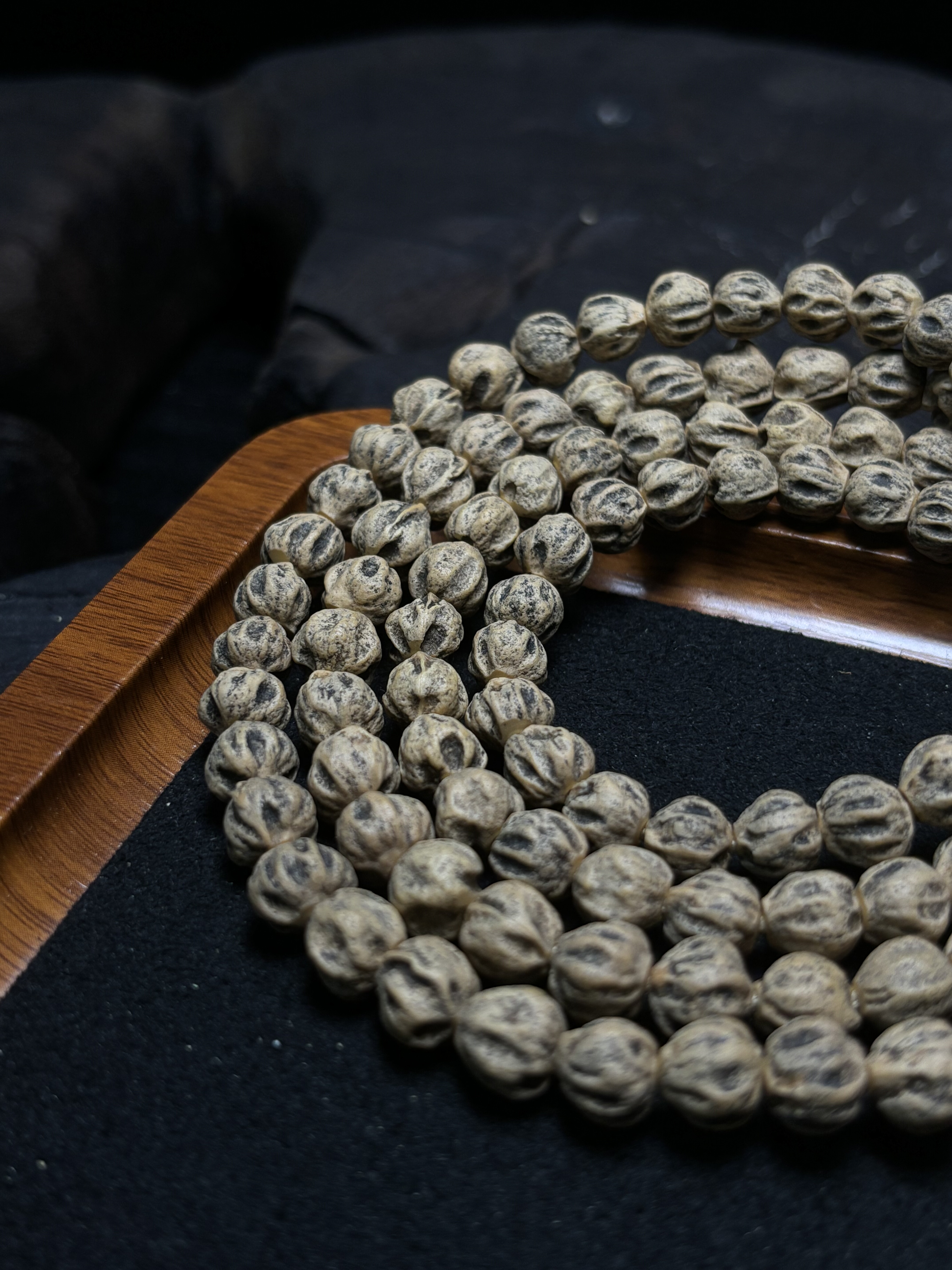 热振百香籽微切莲花多棱鬼脸黄油皮满坑新手入门柏香籽108文玩