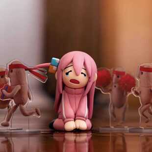 孤独摇滚Q版 收藏送礼 后藤独波奇酱体育节妄想坐姿车载机箱手办