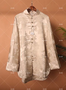 25197素女馆新款素色太太服外套