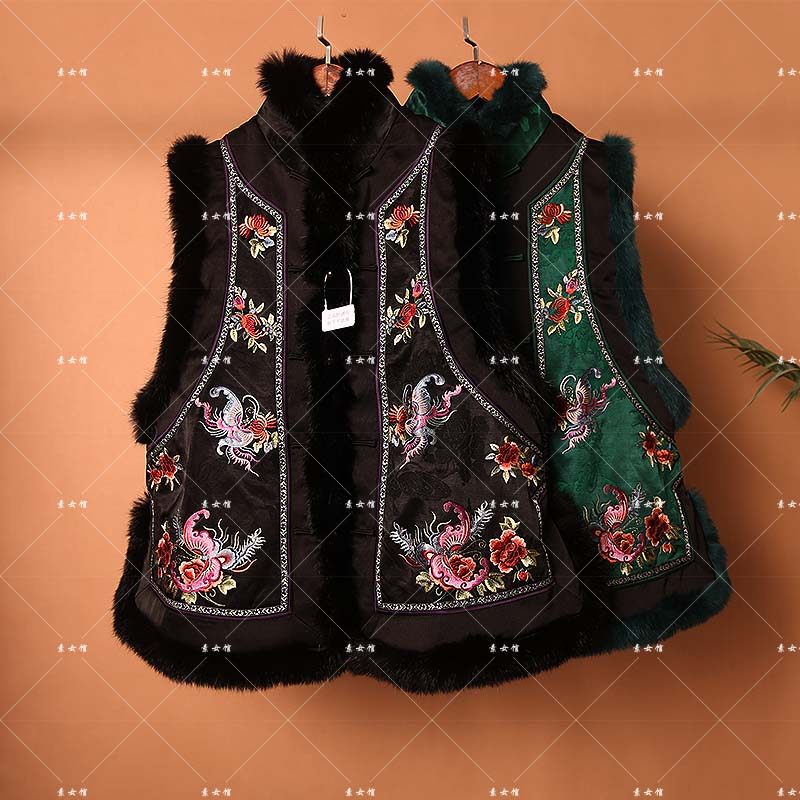 25323新款绣花立领对襟棉马甲,女装/女士精品,汉服上装,淘宝优惠券,粉丝福利购,淘宝优惠卷