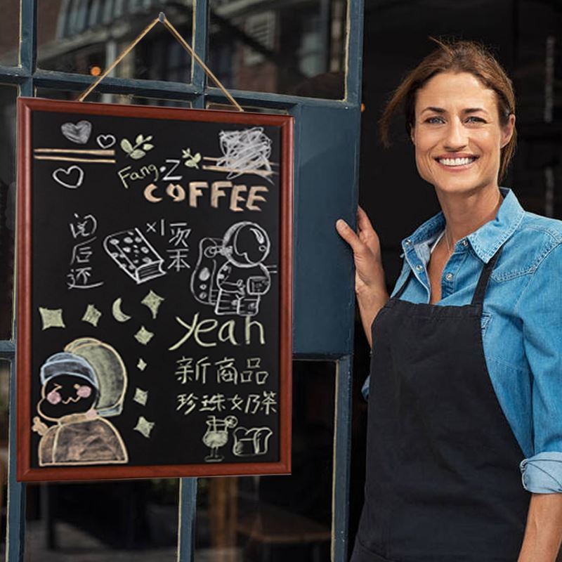 小黑板店铺商用广告牌磁性墙贴