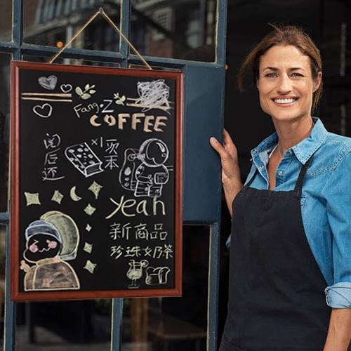 小黑板店铺商用广告牌磁性墙贴