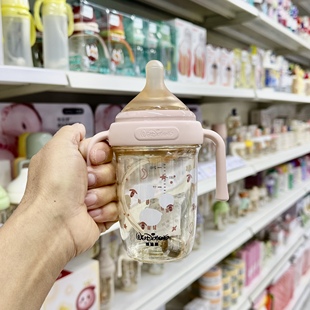 维迪熊偏心奶嘴奶瓶防胀气奶瓶PPSU耐高温防摔奶瓶仿呛母乳实感