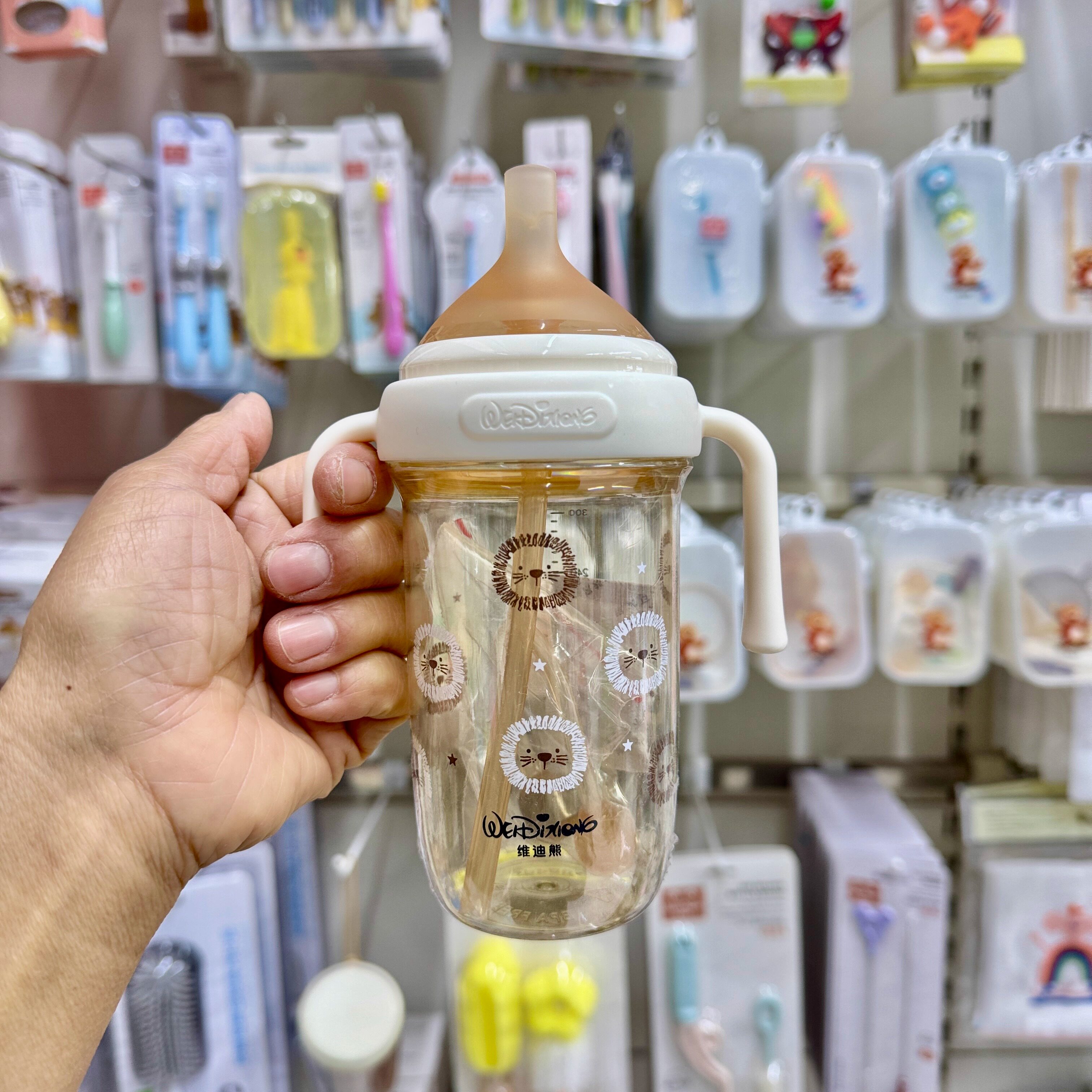 维迪熊直饮吸管奶瓶仿呛防胀气