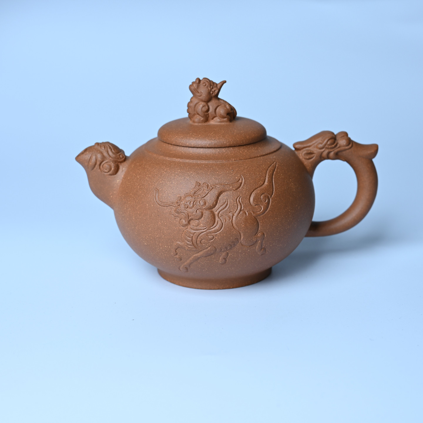 美壶网手工手制紫砂壶特好降坡泥祥瑞壶 茶壶 茶具 单壶350cc