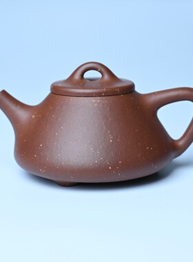 美壶网紫砂壶手工手制紫玉金砂紫泥子冶石瓢壶 茶壶 茶具 160cc