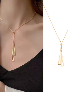 925银锁骨链女韩版项链限量版