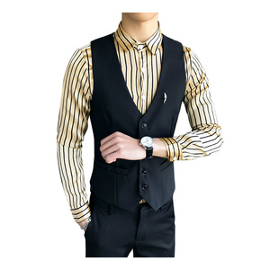 LP755-新款男韩版修身短款马甲KTV夜店酒吧马甲工作服P50图片