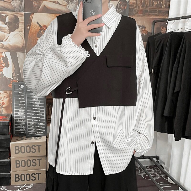 LP904*V领大口袋不对称设计机能马甲装饰男女款马甲中性马甲P45,男装背心/马甲,星座717A