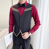 LP798*2024新款男韩版单排扣营业员服务员KTV马甲工作服P50，男装背心/马甲，星座717A